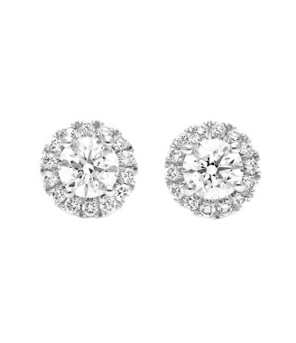 Silver Plated Round Cut Earings For Women