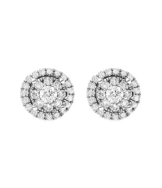 Diamond Tanzanite Soleste Platinum Earrings